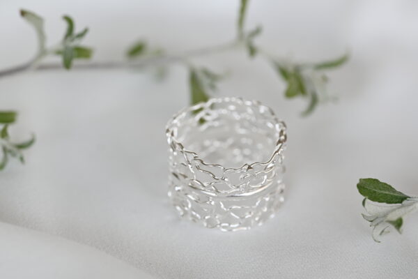 Kanela Silver Ring "Romantic" - Image 3
