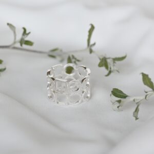 Kanela Silver Ring "Geometric"
