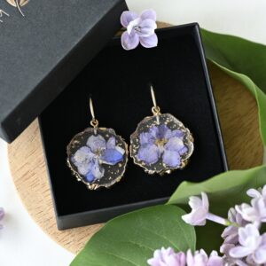 TAIM Resin Earrings “Delphinium”