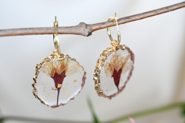 TAIM Resin Earrings “Cherry Blossom” - Image 2