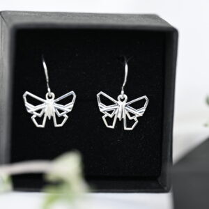 Kanela Silver Drop Earrings "Butterfly"
