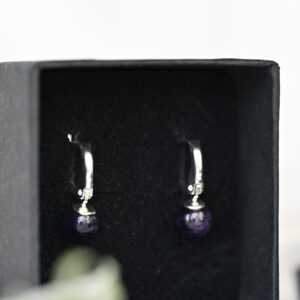 Kanela Silver Earrings "Amethyst"