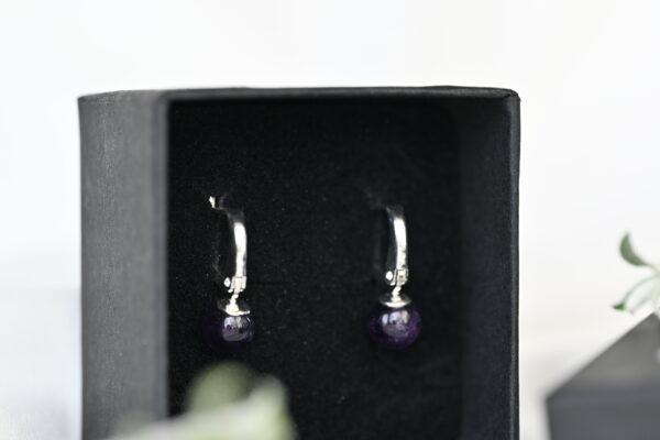 Kanela Silver Earrings "Amethyst"