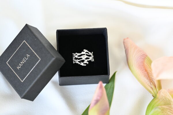 Kanela Silver Ring "Coral" - Image 2