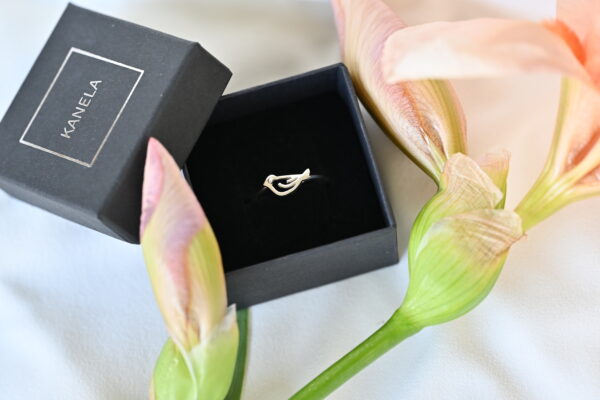 Kanela Silver Ring "Bird" - Image 3