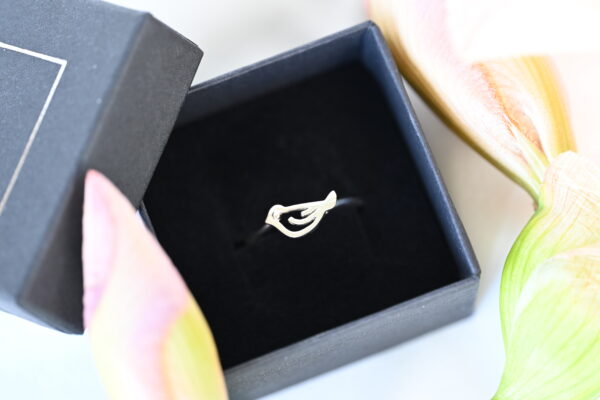 Kanela Silver Ring "Bird"