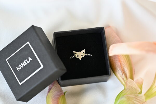 Kanela Silver Ring "Fox"
