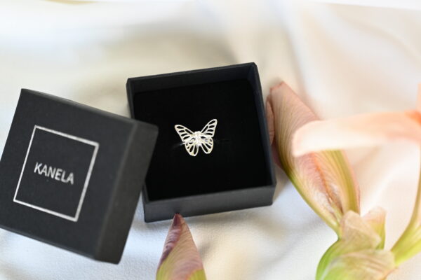 Kanela Silver Ring "Butterfly"