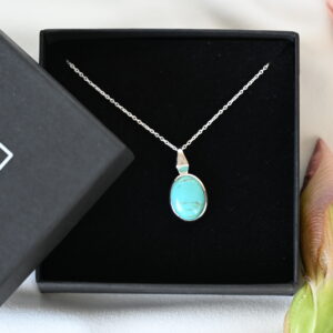 Kanela Silver Necklace "Turquoise"