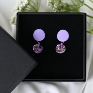 TAIM Small Earrings “Purple”