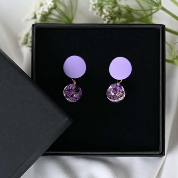 TAIM Small Earrings “Purple”