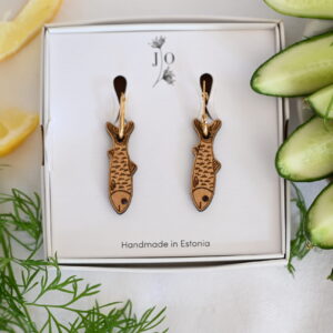 Hoop Earrings "Gold fish”