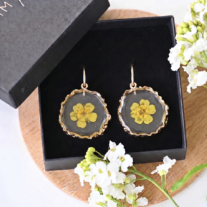 TAIM Resin Earrings “Buttercup”