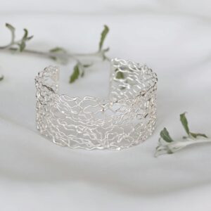 Kanela Silver Bracelet "Web"