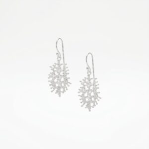 Kanela Silver Earrings "Coral"