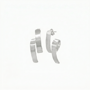 Kanela Silver Earrings "Twist"