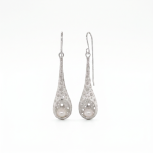 Kanela Silver Earrings "Hive Drops"