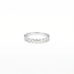 Kanela Silver Ring "Star Band"
