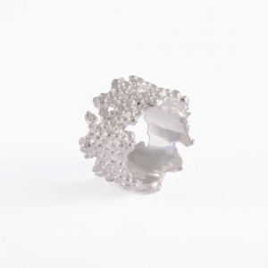 Kanela Silver Ring "Coral"