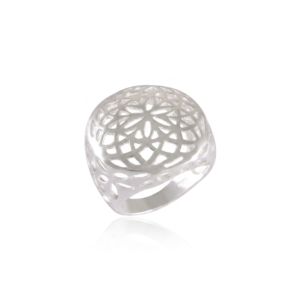 Kanela Silver Ring "Mandala"