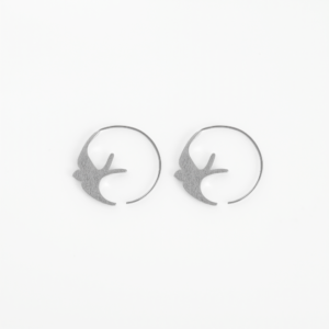 Kanela Silver Earrings "Swallow"