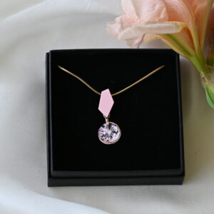 TAIM Steel Necklace “Light Pink”