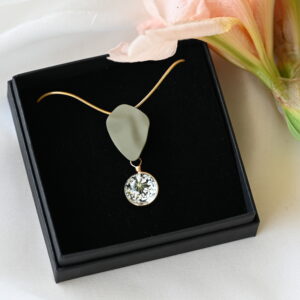 TAIM Steel Necklace “Dark Green”