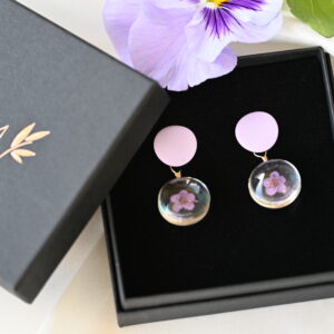 TAIM Earrings “Purple Cherry”