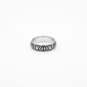 Kanela Silver Ring "Axis"