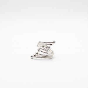 Kanela Silver Ring "Coil"