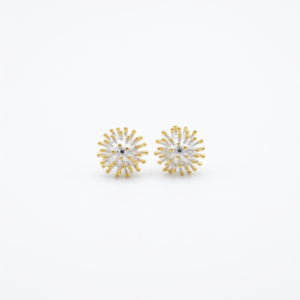 Kanela Silver Stud Earrings "Sun"