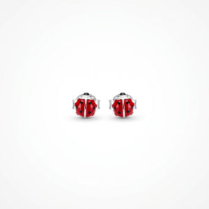 Kanela Silver Earrings "Ladybird"