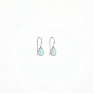 Kanela Silver Earrings "Opal Drop"
