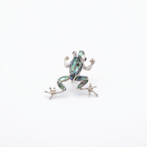 Kanela Silver Pendant and Brooch "Frog"
