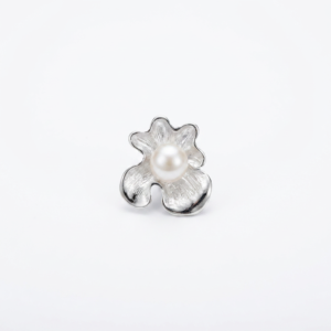 Kanela Silver Pendant "Flower Pearl"
