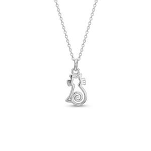 Kanela Silver Necklace "Cat"