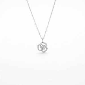 Kanela Silver Necklace "Rose"