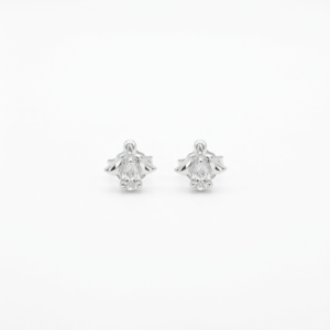 Kanela Silver Earrings "Angel Crystal"
