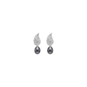 Kanela Silver Earrings "Dark Wing"