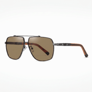 Tropical Sunglasses "Bruno" – Gun / Coffee Tea