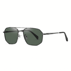 Tropical Sunglasses "Grant" – Matte Light Gun / Black Dark Green