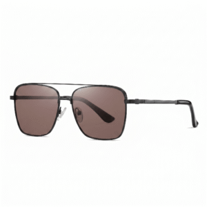 Tropical Sunglasses "Jonas" – Matte Black Red Brown
