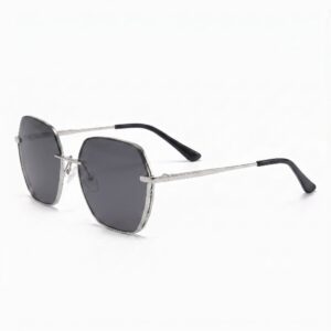Tropical Sunglasses "Maren" – Bright Silver Grey