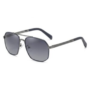 Tropical Sunglasses "Milo" – Bright Gun Blue-Grey