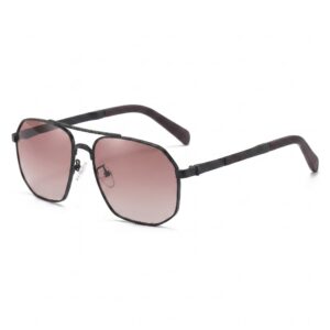 Tropical Sunglasses "Milo" – Matte Black Gradient Burgundy Red