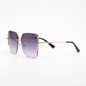 Tropical Sunglasses "Nadia" – Gold Gradient Grey