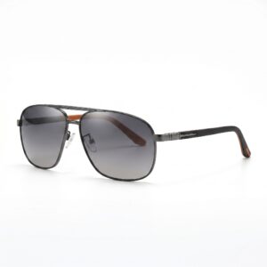 Tropical Sunglasses "Rocco" – Gun / Black Gradient Grey