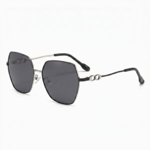 Tropical Sunglasses "Sasha" – Silver / Black
