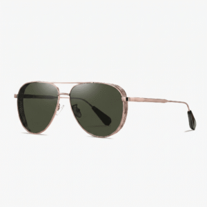 Tropical Sunglasses "Silas" – Bright Gold Green