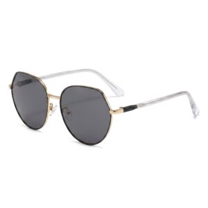 Tropical Sunglasses "Wren" – Gold / Matte Black / Grey